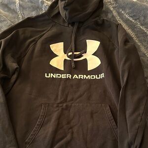 Under Armour Black Hoodie with White Logo